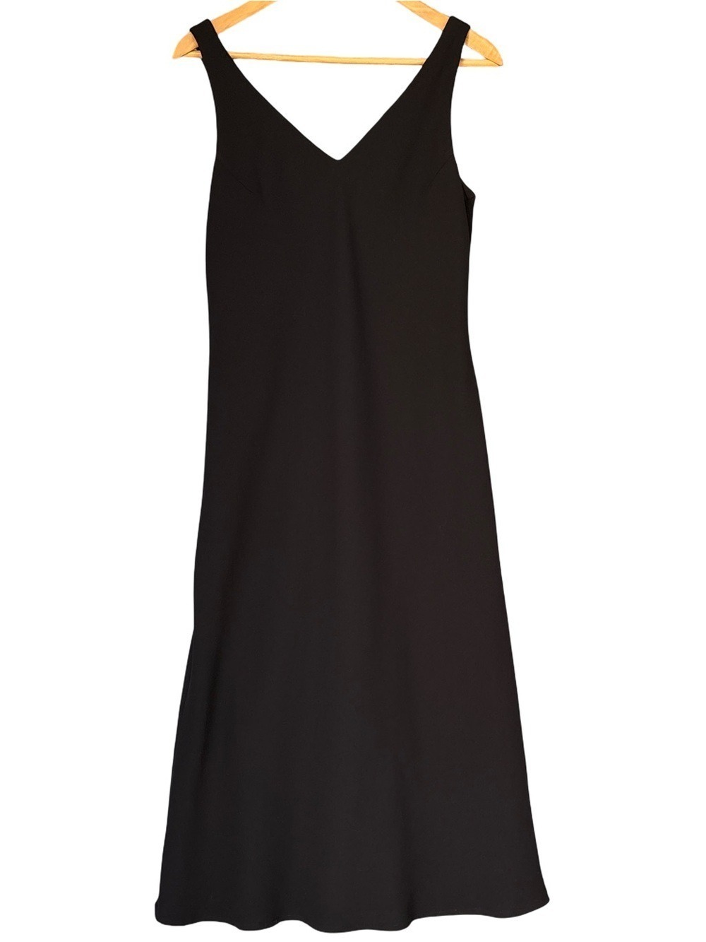 Jones New York Black V-Neck Midaxi Dress Size 12